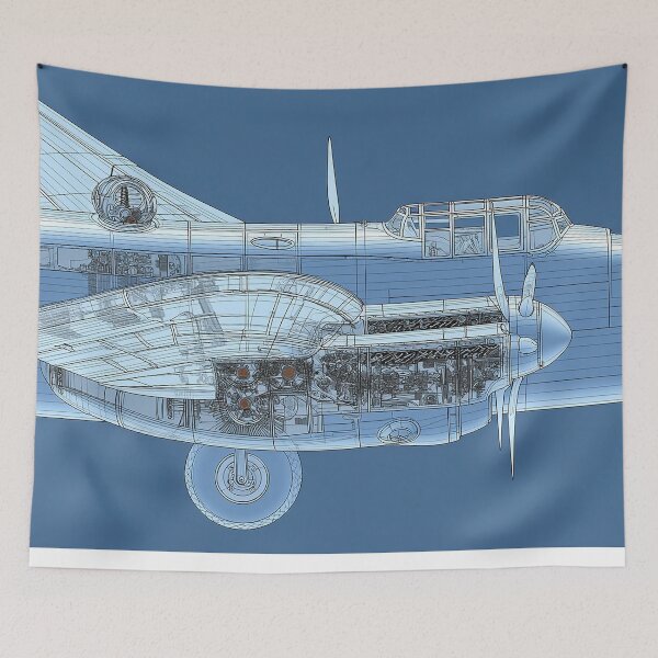 Item preview, Avro Lancaster Blueprint Rendering designed and sold by Skyframe Aviation.