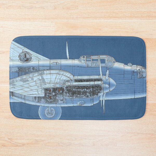 Item preview, Avro Lancaster Blueprint Rendering designed and sold by Skyframe Aviation.