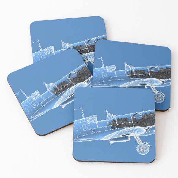Item preview, RAF Spitfire Technical Blueprint designed and sold by Skyframe Aviation.