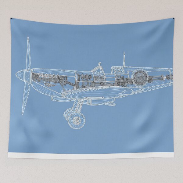 Item preview, The Spitfire Fighter Aircraft Design Layout designed and sold by Skyframe Aviation.