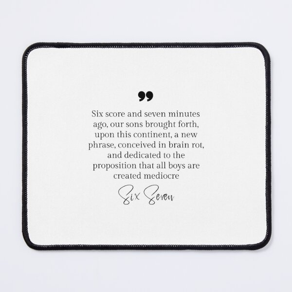 Item preview, Not Abe's Gettysburg Address designed and sold by Klub67.