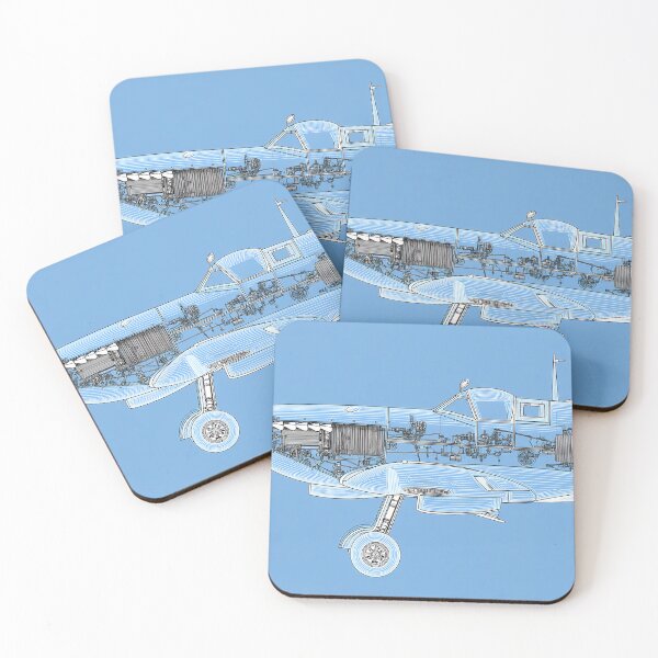 Item preview, British Supermarine Spitfire Blueprint Rendering designed and sold by Skyframe Aviation.