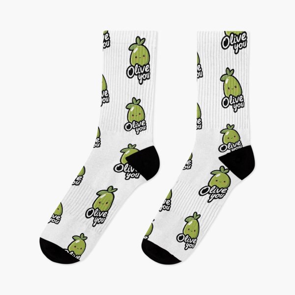 Item preview, Cute Kawaii Olive — “Olive You” Pun Design designed and sold by SleekLineSketches.