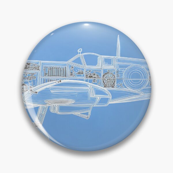 Item preview, RAF Spitfire Blueprint Art designed and sold by Skyframe Aviation.