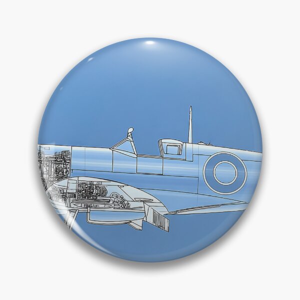 Item preview, The Spitfire Fighter Aircraft Schematic designed and sold by Skyframe Aviation.