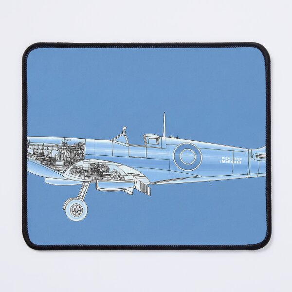 Item preview, The Spitfire Fighter Aircraft Schematic designed and sold by Skyframe Aviation.