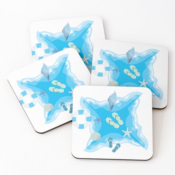 Item preview, Summer Ocean Stamp designed and sold by snazzishop.