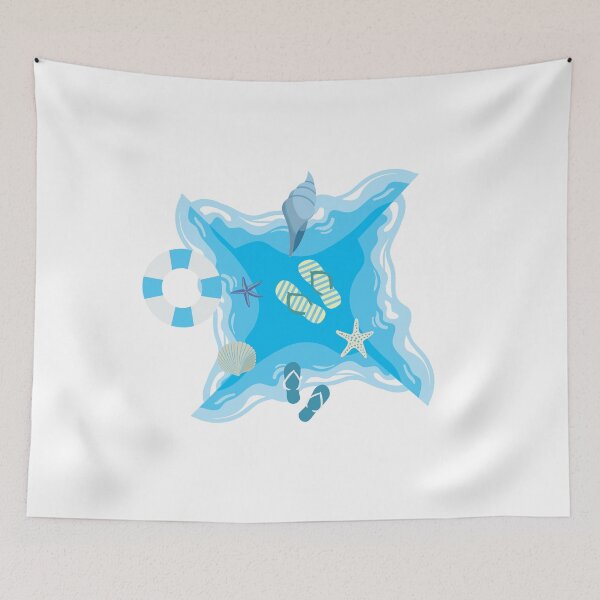 Item preview, Summer Ocean Stamp designed and sold by snazzishop.