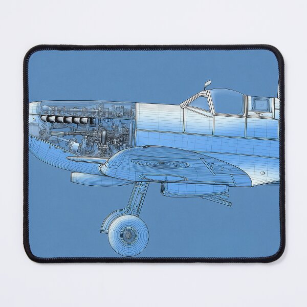 Item preview, RAF Spitfire Detailed Plan View designed and sold by Skyframe Aviation.