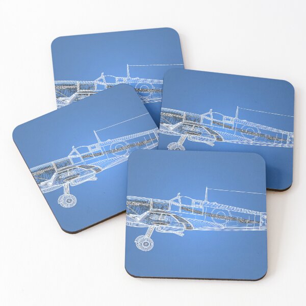Item preview, British Supermarine Spitfire Blueprint Art designed and sold by Skyframe Aviation.
