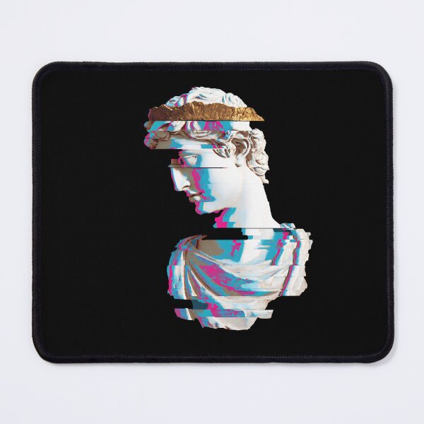 Item preview, Glitch Marble Bust — Vaporwave Aesthetic Statue Art designed and sold by SleekLineSketches.