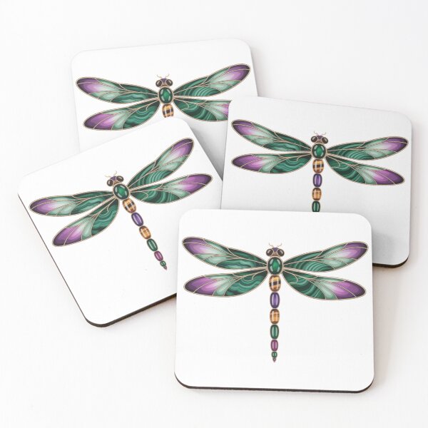 Item preview, Gemstone Dragonfly – Stained Glass Art designed and sold by SilexStudio.