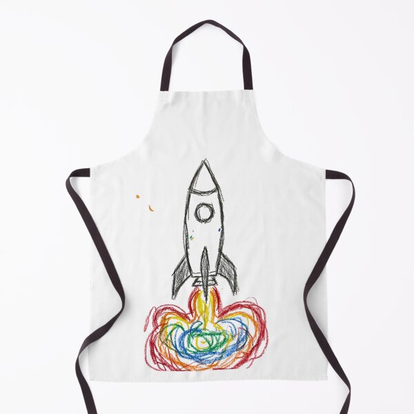 Item preview, Rainbow Rocket – Colorful Crayon Space Adventure designed and sold by Kavya Art.