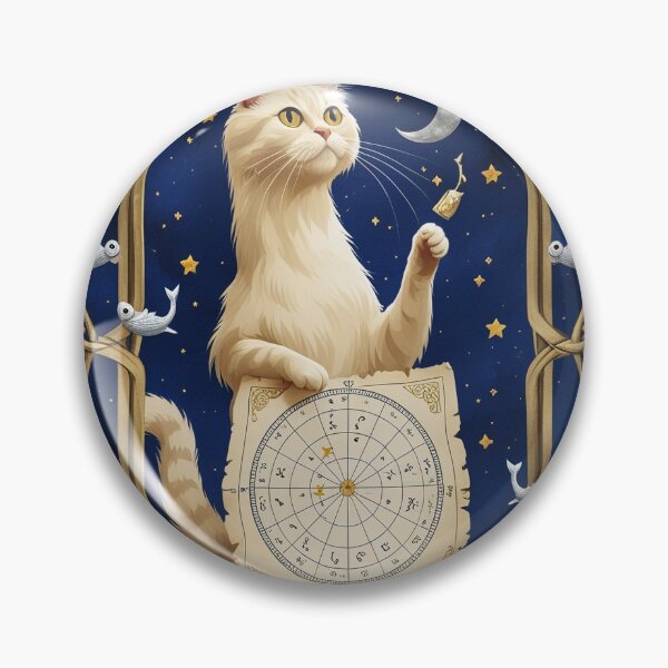 Item preview, Cream Cat Astronomy Chart Medieval Art designed and sold by PictorialWhimsy.