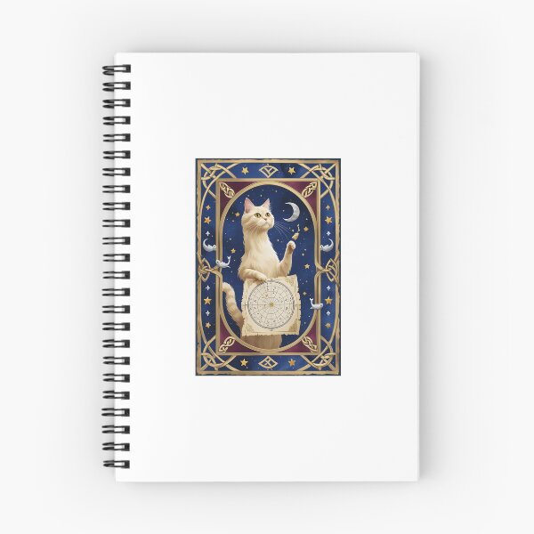 Item preview, Cream Cat Astronomy Chart Medieval Art designed and sold by PictorialWhimsy.