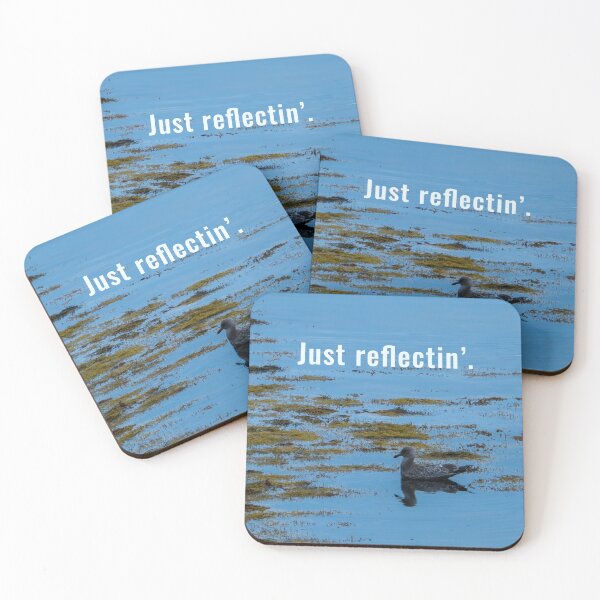Item preview, Just Reflectin' - Funny Sarcastic Meditating Gull Meme designed and sold by GrimBearItGoods.