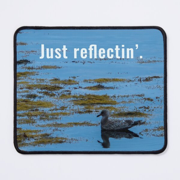 Item preview, Just Reflectin' - Funny Sarcastic Meditating Gull Meme designed and sold by GrimBearItGoods.