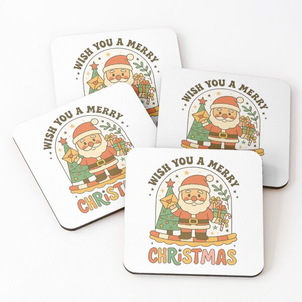 Item preview, Wish You a Merry Christmas – Cute Santa Holiday Sticker designed and sold by myMuzick.