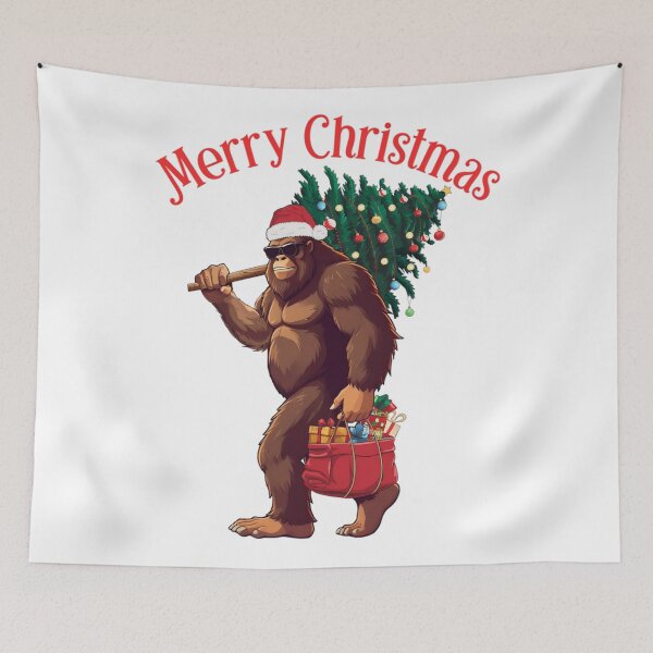 Item preview, Bigfoot Lights Festive Holiday Retro Vintage Christmas Tree Christmas Classic designed and sold by FrankyTepper.