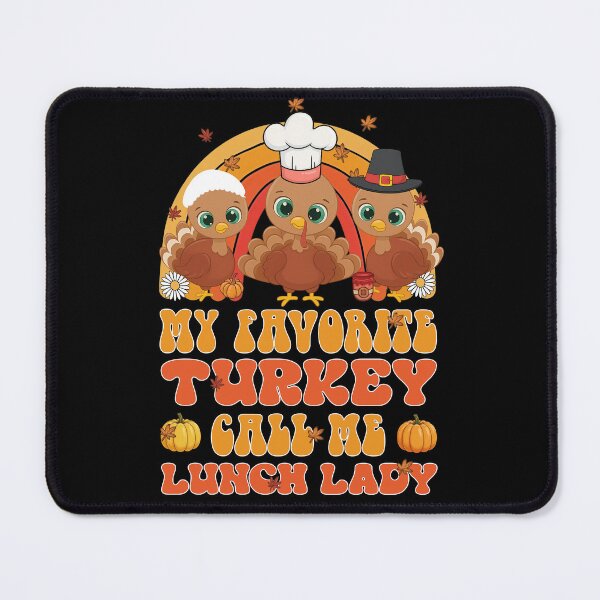 Item preview, Thanksgiving Lunch Lady Turkey Cute Fall Design designed and sold by LashondaGreen89.