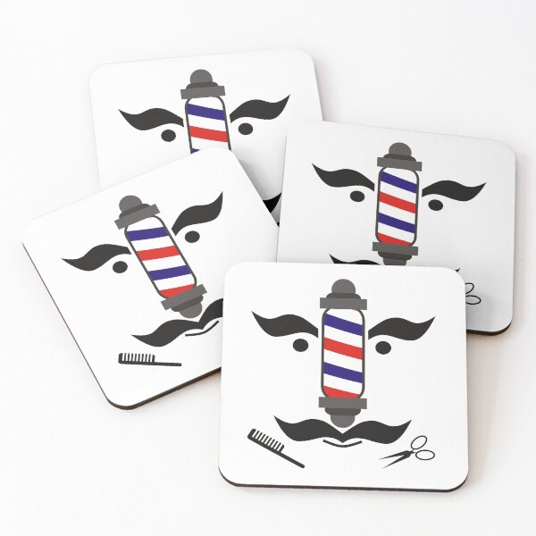 Item preview, BARBER FACE - CREATIVE HAIR SALON DESIGN designed and sold by LazyPixelCo.