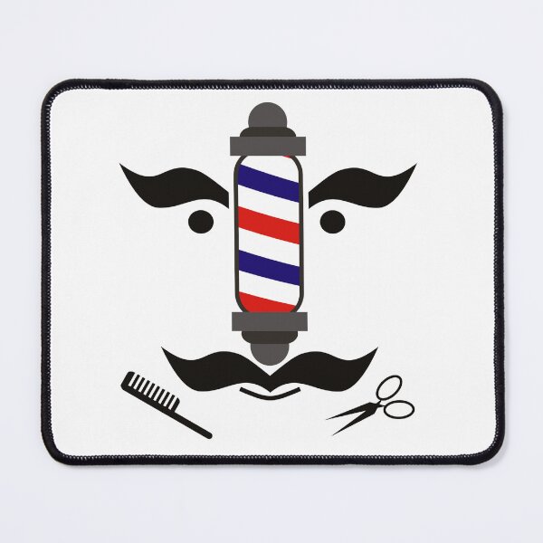 Item preview, BARBER FACE - CREATIVE HAIR SALON DESIGN designed and sold by LazyPixelCo.