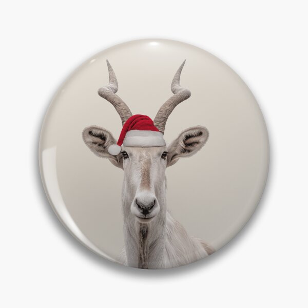 Artikelvorschau, Weihnachtsaddax mit Weihnachtsmannmütze – Das Wüstenrentier von Weihnachten entworfen und verkauft von LazyOwlStore.