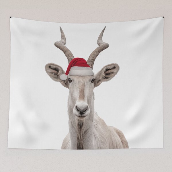 Item preview, Addax navideño con gorro de Papá Noel: el reno del desierto de Navidad designed and sold by LazyOwlStore.