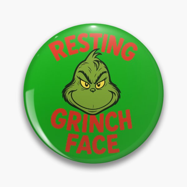 Item preview, Resting Grinch Face Funny Christmas designed and sold by Minimum-Rage.