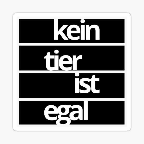 Artikel-Vorschau von Kein Tier ist Egal, designt und verkauft von sgnificantstyle.