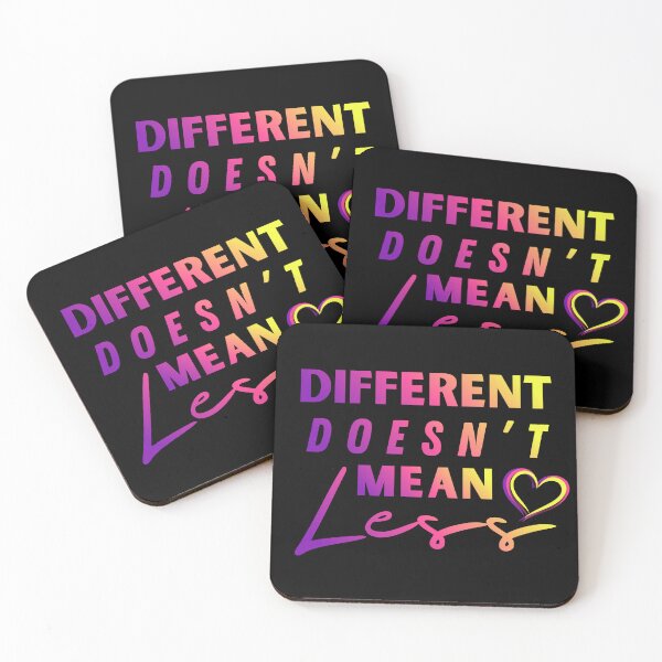 Item preview, Different Doesn’t Mean Less – Empowering Disability Quote designed and sold by Ivy-Triggs.