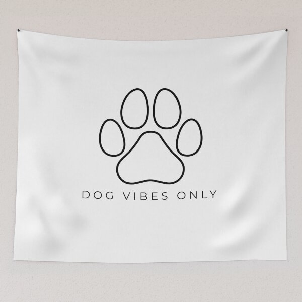 Item preview, Dog Vibes Only | Minimalist paw print design for dog lovers designed and sold by WuffWerk.
