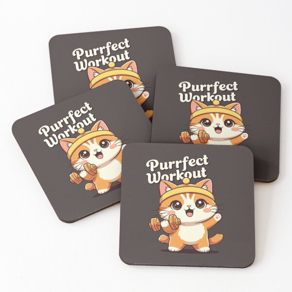Item preview, Purrfect Workout – Active Cat Tee designed and sold by EcoArtTees.