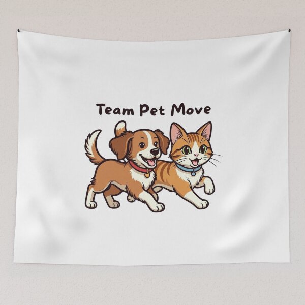Item preview, Team Pet Move – Active Dog & Cat Tee designed and sold by EcoArtTees.