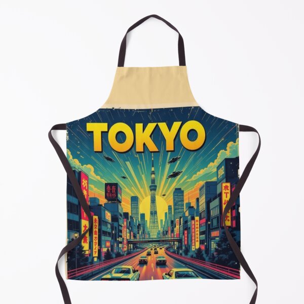 Item preview, TOKYO Vibes – Retro Future Cityscape with Neon Glow & Sci-Fi Flair designed and sold by FotoworldEdel.