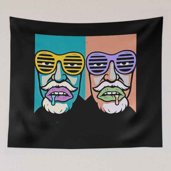 Item preview, Pop Art Portrait Duo designed and sold by IleniArt.
