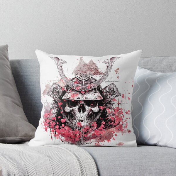 Item preview, Samurai Skull Warrior 04 — Blood and Blossom designed and sold by MuKuRo-SPIRIT.