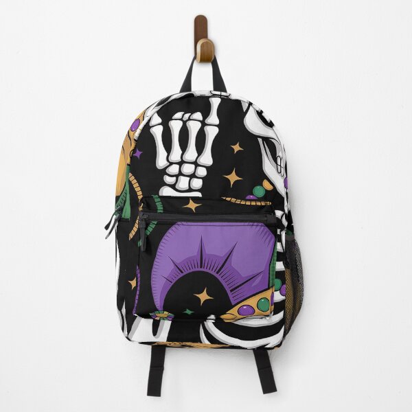 Item preview, Mardi Gras Skeleton Rock Hand Funny Tee Rocker Men Boys Kids designed and sold by GaryBellcvbnb.