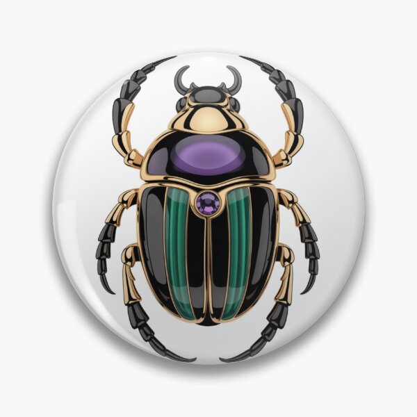 Item preview, Golden Scarab – Gemstone Egyptian Art designed and sold by SilexStudio.