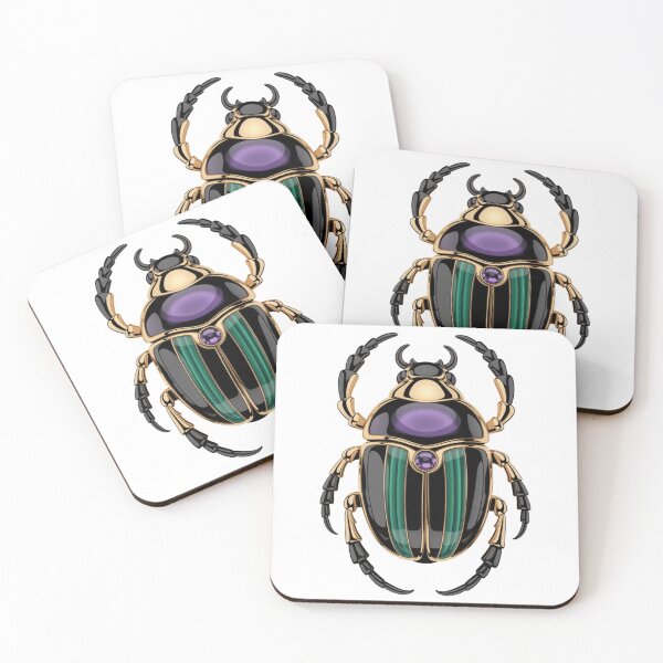 Item preview, Golden Scarab – Gemstone Egyptian Art designed and sold by SilexStudio.