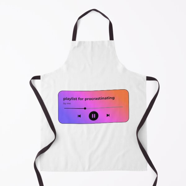 Item preview, playlist for procrastinating (music player) (purple gradient version) designed and sold by Hi-kari.