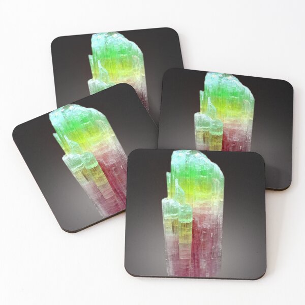 Item preview, bi-color tourmaline elbaite crystal mineral specimen t shirt , banner ,sticker  designed and sold by Itmastersvg.