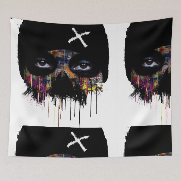 Item preview, GraffitX Chaos Oracle – Abstract Street Surreal Portrait Art designed and sold by Blackcanvas444.