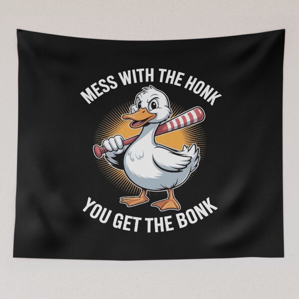 Item preview, Goose Mess with Honk Get The Bonk Funny designed and sold by PeteHomenick.