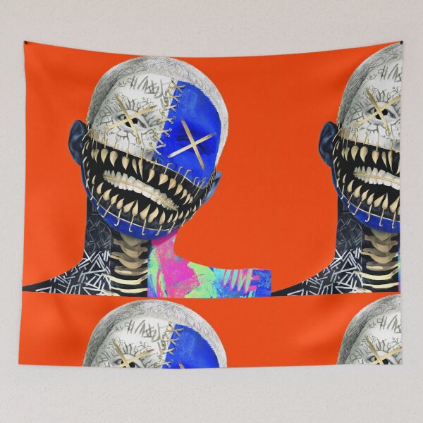Item preview, GraffitX Chaos Oracle – Abstract Street Surreal Portrait Art designed and sold by Blackcanvas444.