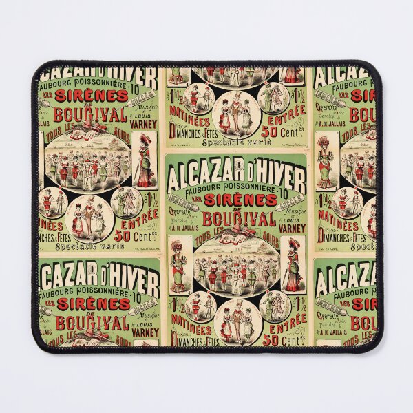 Item preview, Vintage Operetta Poster | Les Sirènes de Bougival | Belle Époque Art | Alcazar d'Hiver Paris | 19th Century Theater Decor designed and sold by artofuniverse.