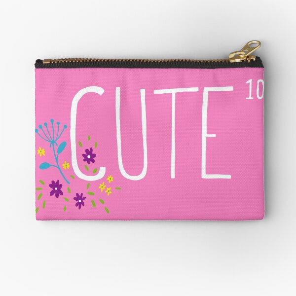Cute to the power of 10 Zipper Pouch