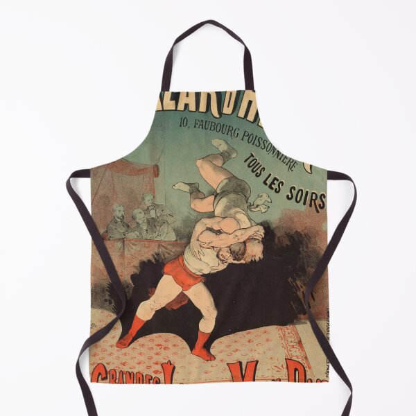 Item preview, Vintage French Wrestling Poster | Paris | Bold Typography & Vibrant Colors | Retro Sports Art Print designed and sold by artofuniverse.