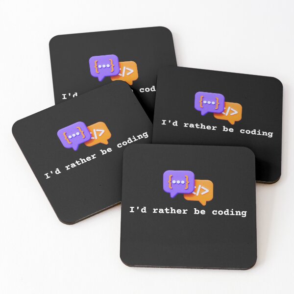 Item preview, I'd Rather Be Coding - Funny Gift for Programmers & Developers designed and sold by TheCuriousPawn.