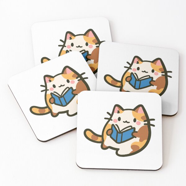 Item preview, Tiny Reading Cat designed and sold by SnorkleSupply.